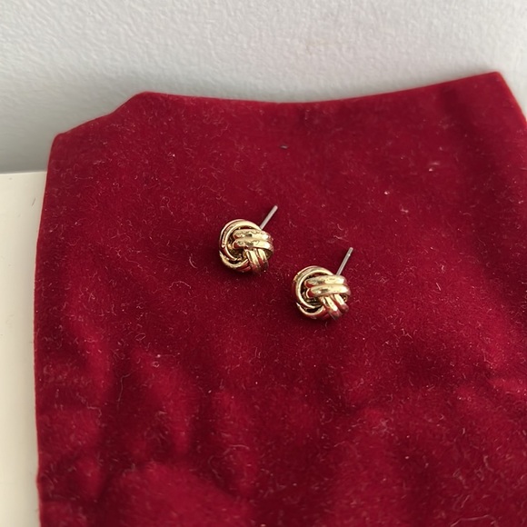 Boutique Gold Coloured Stud Earrings - Picture 4 of 10